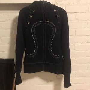 Lulu Lemon Black & White Hoodie / Vest